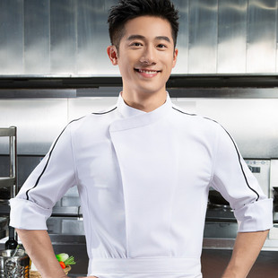 高端酒店厨师工作服七分袖饭店火锅西餐烹饪食堂私厨定制夏季新品