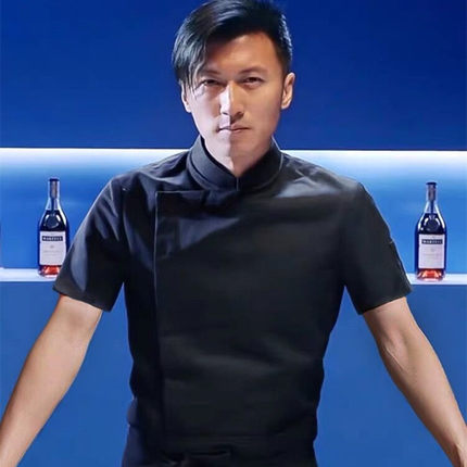 谢霆锋同款厨师服短袖纯棉酒店高端西餐烹饪蛋糕烘焙厨房夏季定制