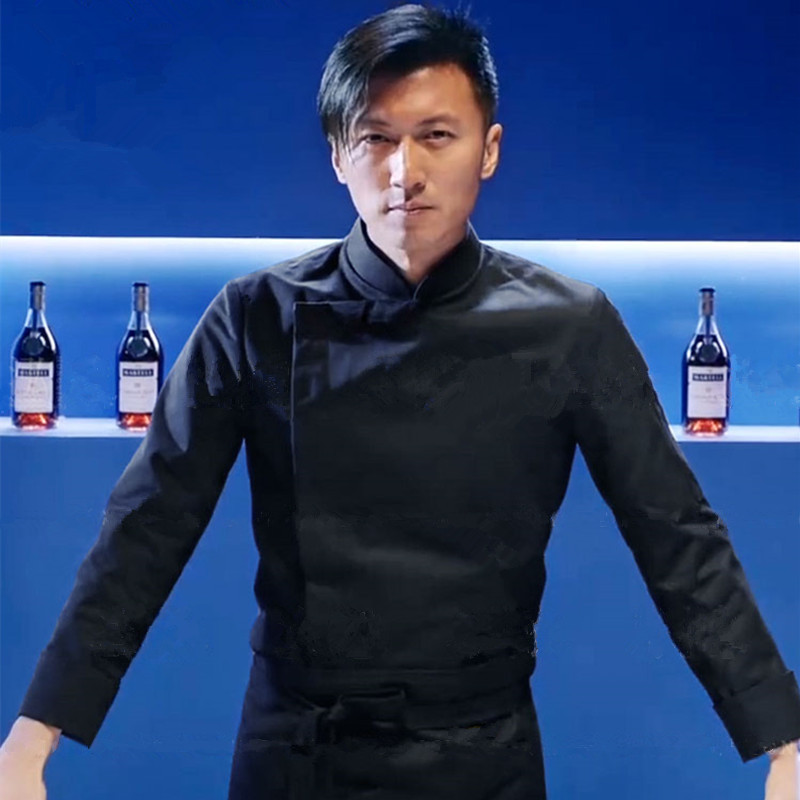 谢霆锋同款厨师工作服长袖定制