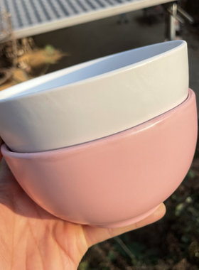 法式哑光5.2英寸陶瓷米饭碗简约餐具高颜值陶瓷新款纯色饭碗家用