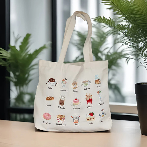 下午茶帆布袋刺绣手工diy材料包