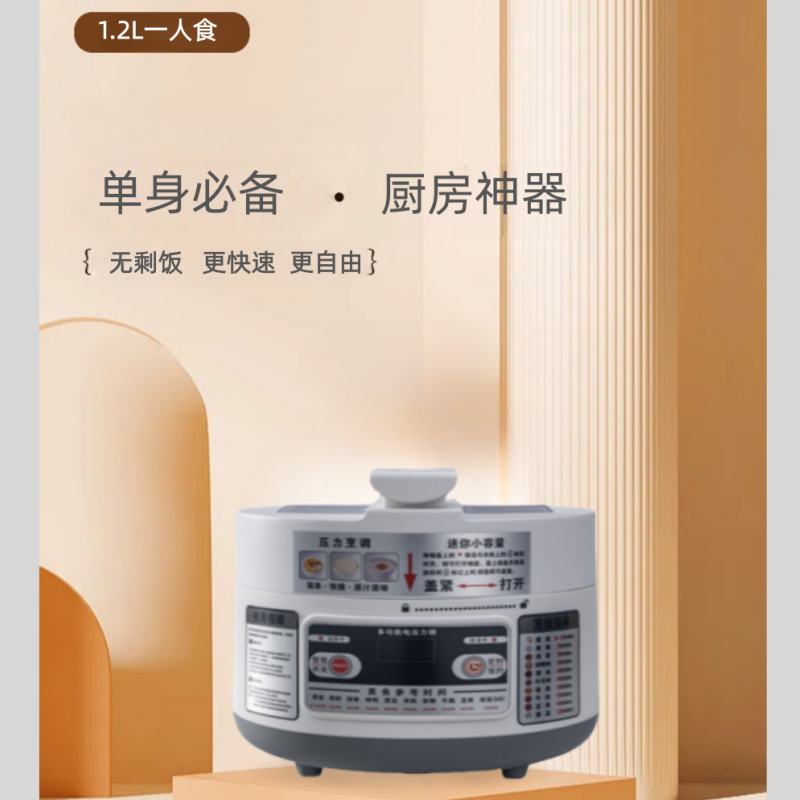 电压力锅家用1人小型特小号电高压饭锅1人2人迷你单宿舍电压锅