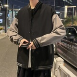 春秋季夹克男宽松港风球服外套韩版大码上衣W585-J6713-P40，男装夹克，星座1109-2