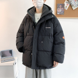 冬季新潮保暖加厚假两件连帽男休闲宽松衣WT08-P75，男装棉衣，星座1109-2