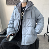 衣外套男潮牌ins冬季加厚假两件韩版潮流情侣新款冬装W969-P75，男装棉衣，星座1109-2