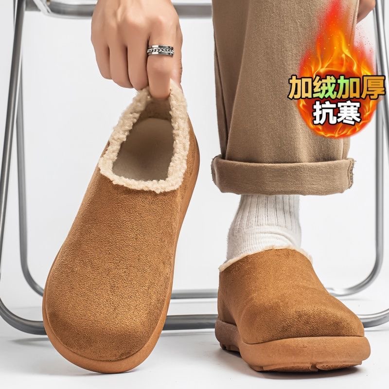 2025新款冬季加绒加厚保暖勃肯鞋