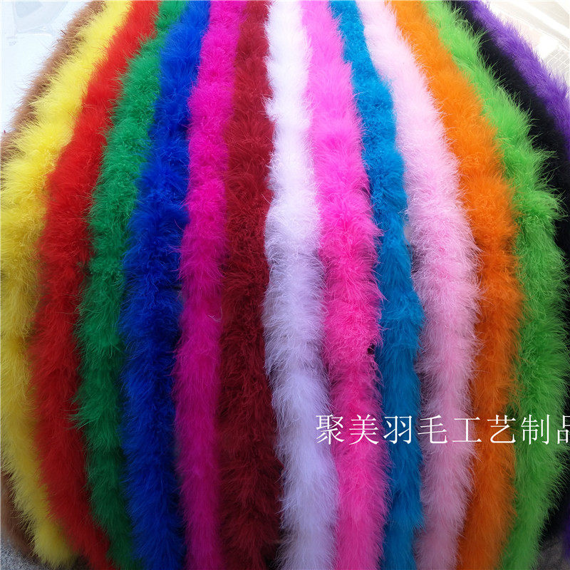 加厚新款DIY加长火鸡羽毛条 鸵鸟毛婚庆装饰舞台皮草服装辅料