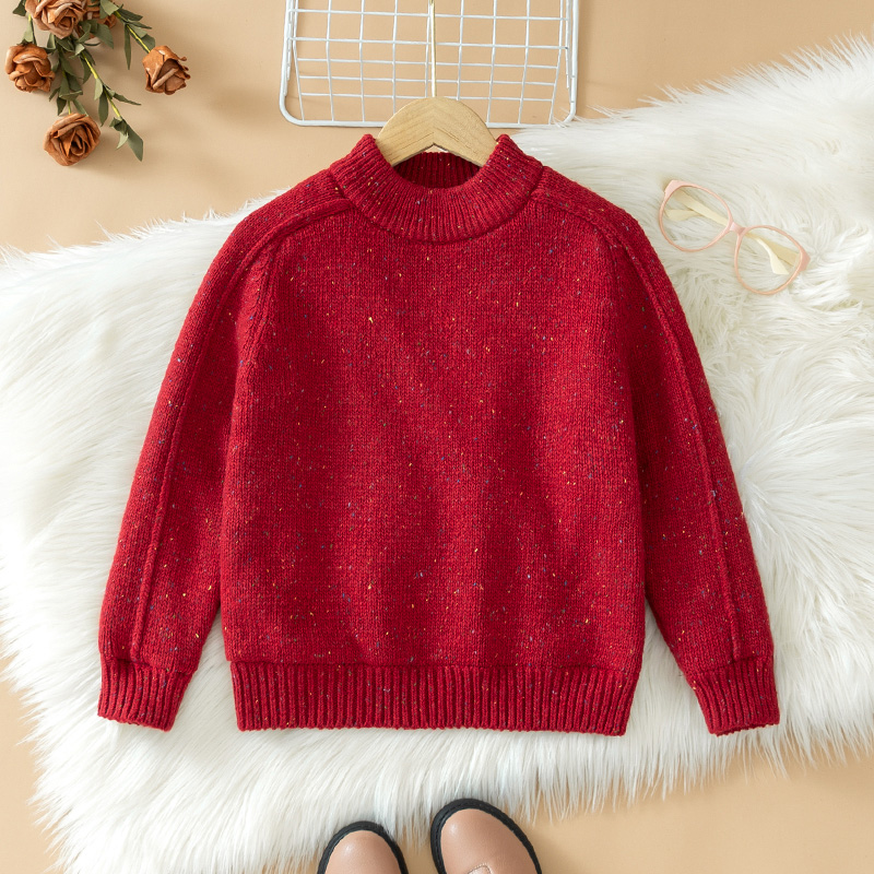 女童秋冬洋气针织毛衣