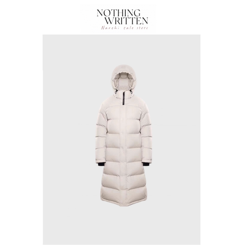【现货】Nothing Written Narchi白鹅绒过膝羽绒服连帽长款8格