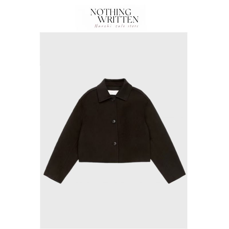【现货】Nothing Written Narchi羊毛休闲短款大衣毛呢夹克外套女,女装/女士精品,毛呢外套,淘宝优惠券,粉丝福利购,淘宝优惠卷