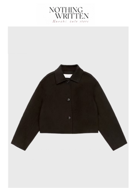 【现货】Nothing Written Narchi羊毛休闲短款大衣毛呢夹克外套女