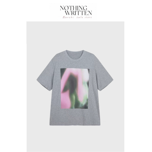 【现货】Nothing Written Narchi渐变晕染印花T恤女休闲短袖上衣