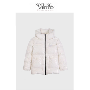 Narchi亮面羽绒服迪丽热巴同款 Written Nothing 连帽外套 现货