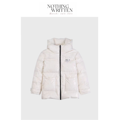 【现货】Nothing Written Narchi亮面羽绒服迪丽热巴同款连帽外套