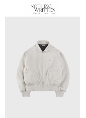 【现货】Nothing Written Narchi韩国外套摇粒绒拉链开衫夹克上衣