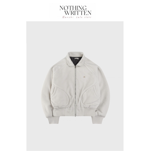 【现货】Nothing Written Narchi韩国外套摇粒绒拉链开衫夹克上衣