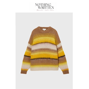 【现货】Nothing Written Narchi标准版型圆领马海毛混纺毛衣新品