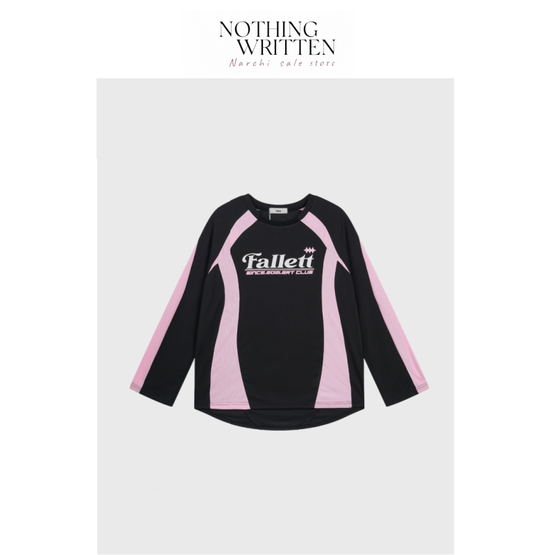 【现货】Nothing Written Narchi韩国潮牌长袖球衣复古芭蕾风T恤