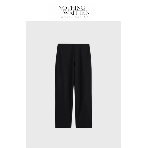 【现货】Nothing Written Narchi标准版型高腰九分裤小黑裤裤子