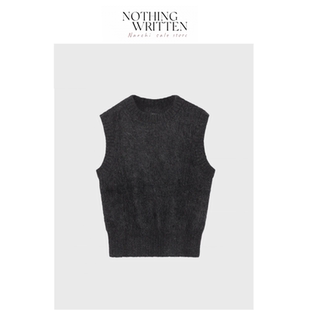 现货 型短款 Nothing Narchi标准版 马海毛混纺背心马甲 Written