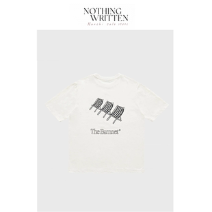 【现货】Nothing Written Narchi八奶夏季宽松休闲印花短袖T恤女