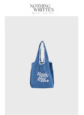 【现货】Nothing Written Narchi韩国帆布RR牛仔单肩包简约托特包