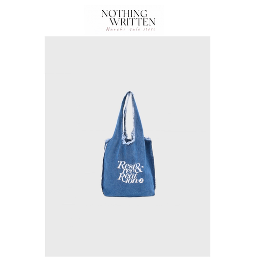 【现货】Nothing Written Narchi韩国帆布RR牛仔单肩包简约托特包