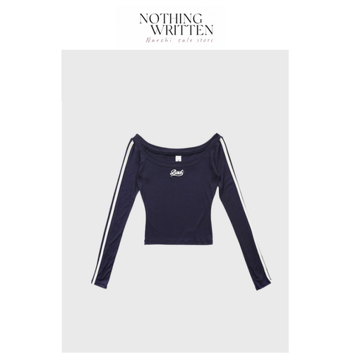 【现货】Nothing Written Narchi美式辣妹T恤小众一字肩性感上衣