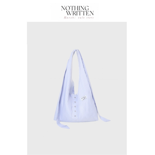 【现货】Nothing Written Narchi蝴蝶结单肩条纹绑带手提腋下包女