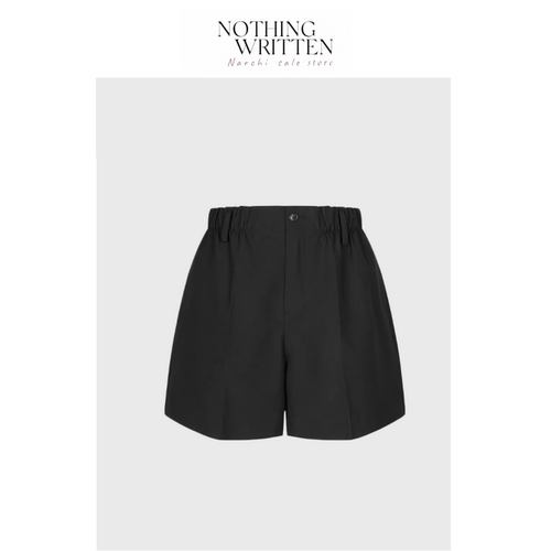 【现货】Nothing Written Narchi松紧腰花苞腰西装短裤阔腿休闲裤