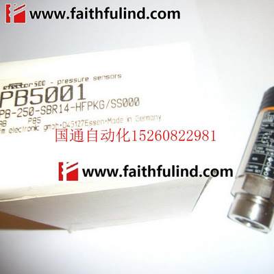 议价 PB5001 易福门全新电子压力感测器 PB-250-SBR14-HFP现货