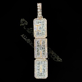 王以太 Mr.Blingggggg欧美嘻哈珠宝 私人定制for 字母3HO吊坠定制