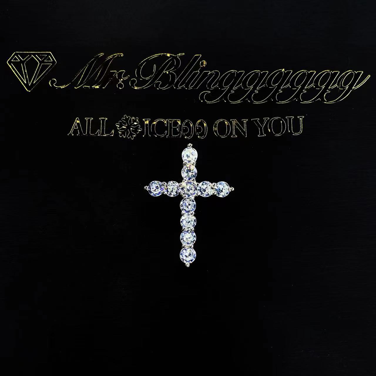 Mr.Bling男女通用纯银十字架吊坠