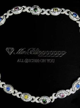 14mm全视之眼莫比乌斯彩色项链