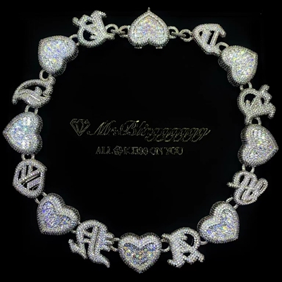 Mr.Bling爱心CASANOVA满钻古巴链