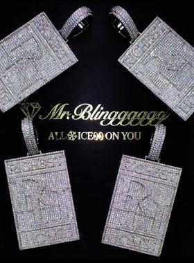 Mr.Bling私人定制925银莫桑吊坠