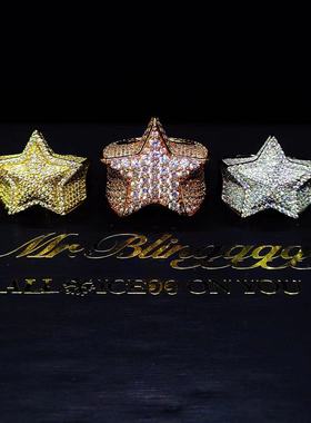 Mr.Bling马思唯同款星星满钻戒指