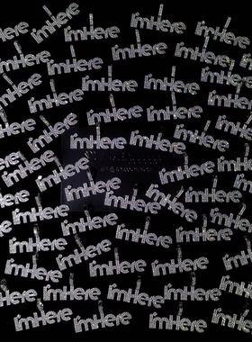 Mr.Bling定制满钻imhere字母吊坠