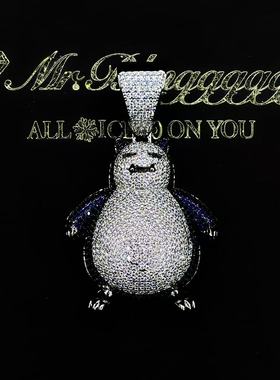 KnowKnow同款满钻卡比兽吊坠