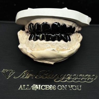 Mr.Bling定制无钻上8下8纯黑牙套