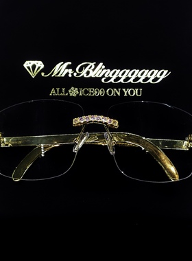 Mr.Bling嘻哈镶钻情侣眼镜墨镜