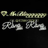 Mr.Blingggggg欧美嘻哈珠宝 私人定制满钻小尺寸双排花体字母吊坠