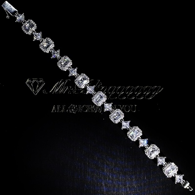 Mr.Bling10mm混镶冰糖块手链