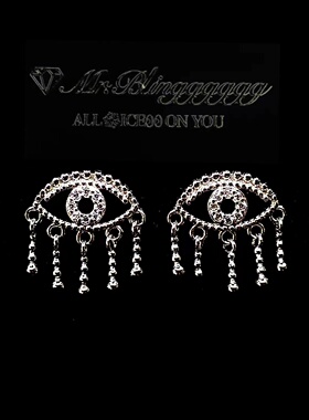 Mr.Bling情侣荷鲁斯之眼耳钉