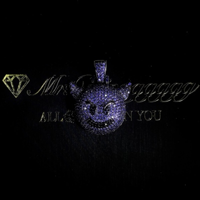Mr.Bling黑紫色小恶魔emoji吊坠