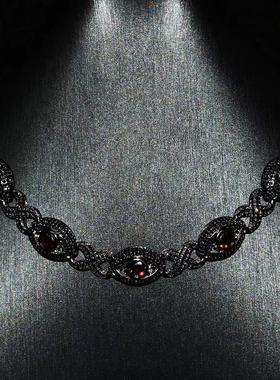 Mr.Bling定制黑红全视之眼古巴链