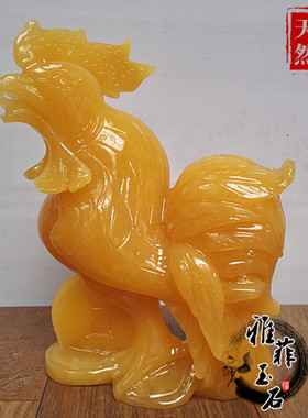 摆件十二生肖风水玉石龙蛇工艺品