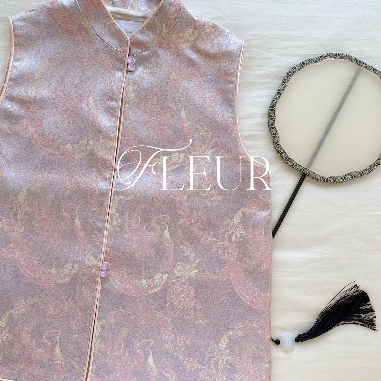 Fleur国风系列 祥云色年服新中式马甲外套