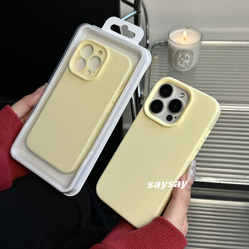 苹果液态硅胶全包防摔手机壳纯色