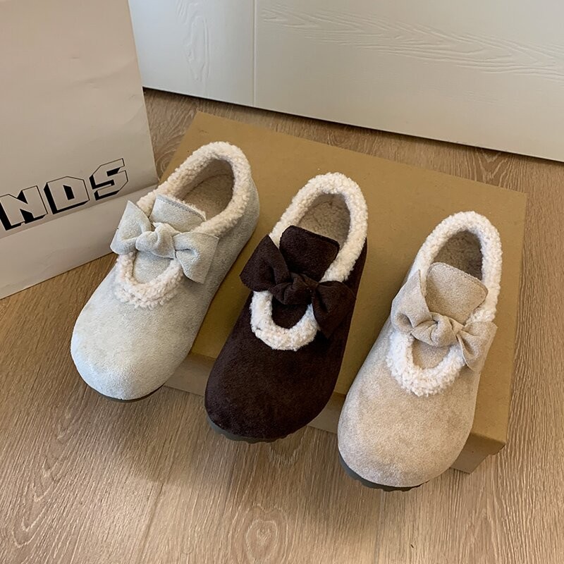 毛毛鞋女2025冬季新款保暖棉鞋